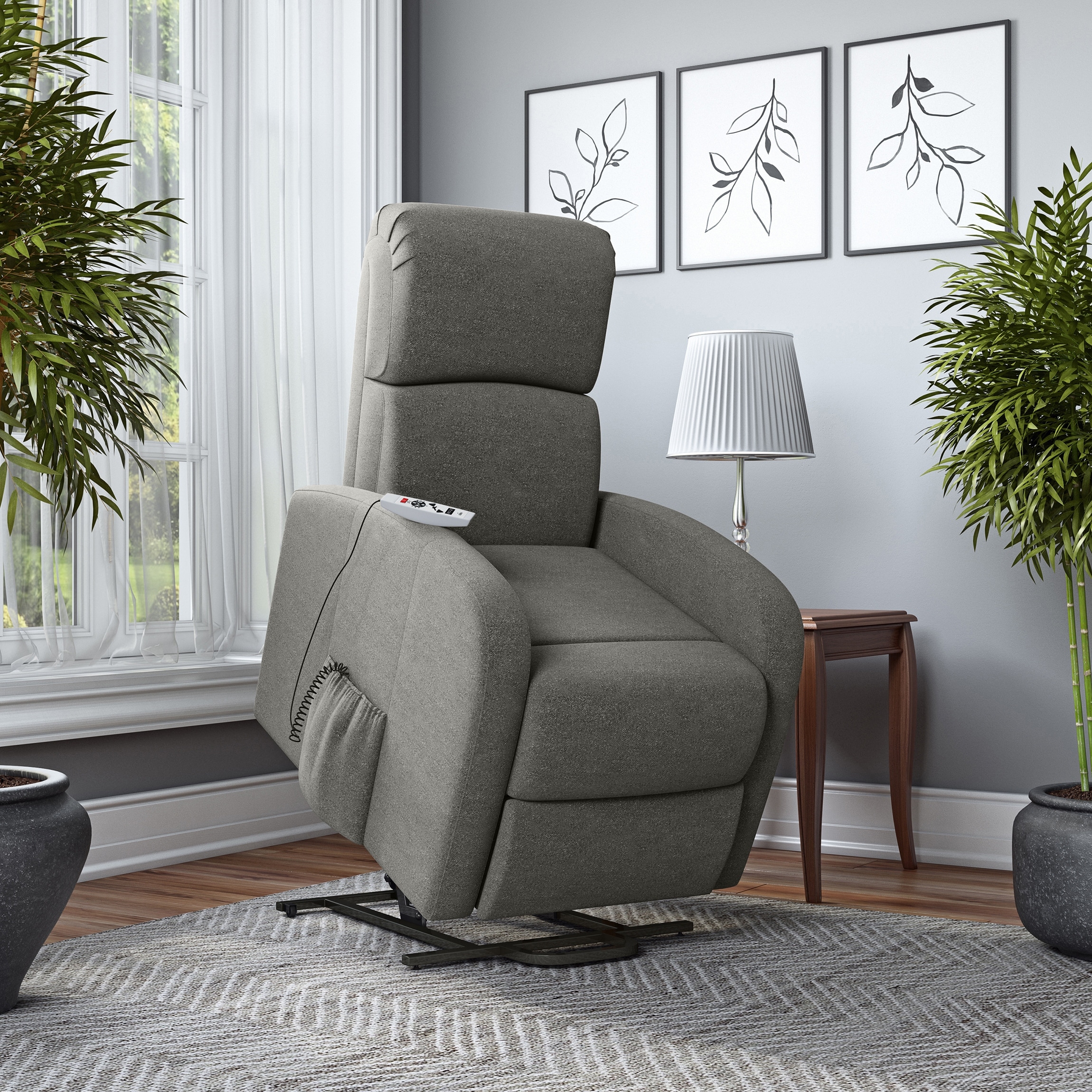 Strick Bolton Modern Power Recline and Lift Chair with Heat and
