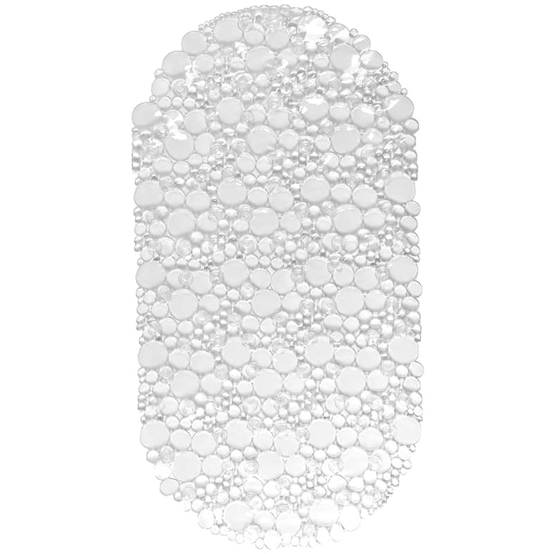 Bubbles Non-Slip Oval Bathtub Mat 28 L x 15 W