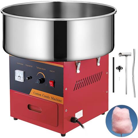 VEVOR 20in Commercial Cotton Candy Machine Electric Floss Maker 1030W for Family and Various Party