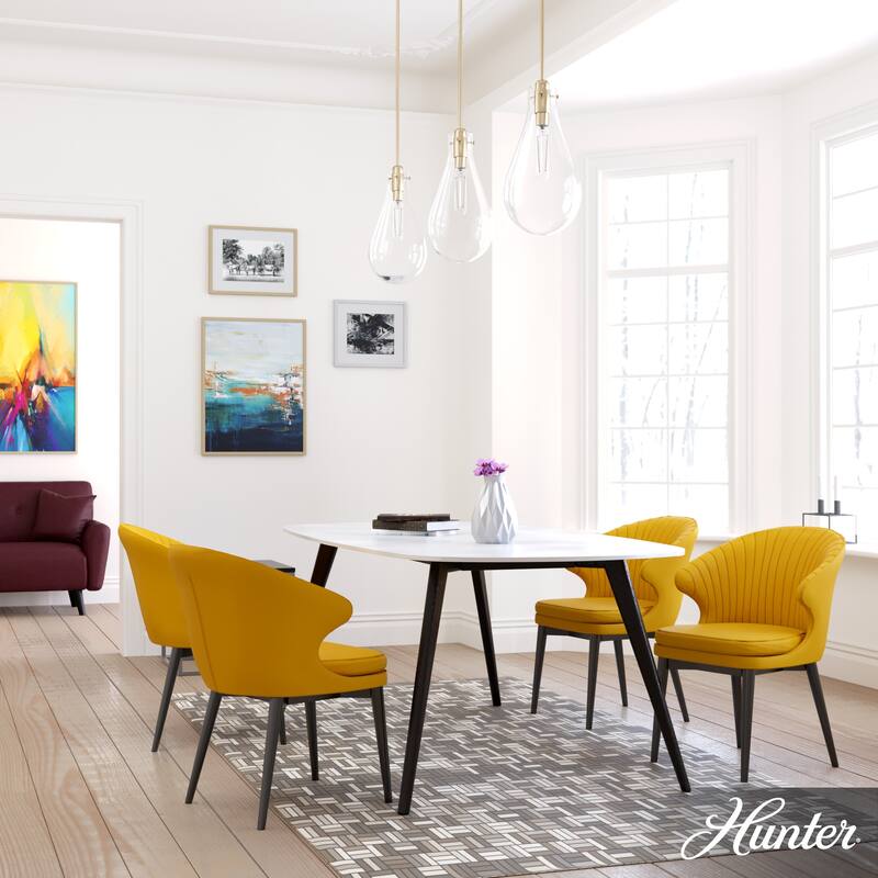 Hunter 9" Lundin 1-Light Pendant - Kitchen Island, Dining Room - Contemporary, Transitional