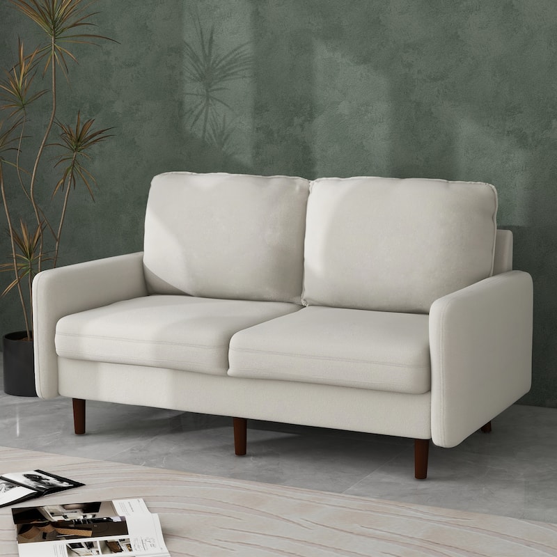 56.88" Modern Couch Velvet Loveseat Sofa for Living Room Furniture