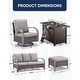 preview thumbnail 122 of 174, Pocassy Outdoor Patio Furniture Set