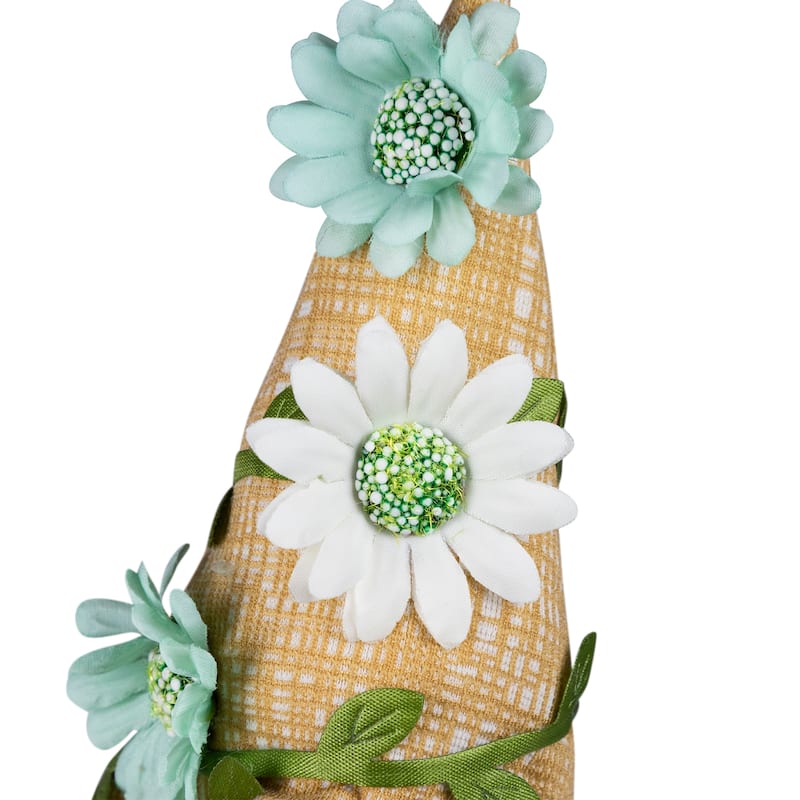 Mini Plush Floral Spring Gnomes - 7" - Blue, Yellow and Green - Set of 3