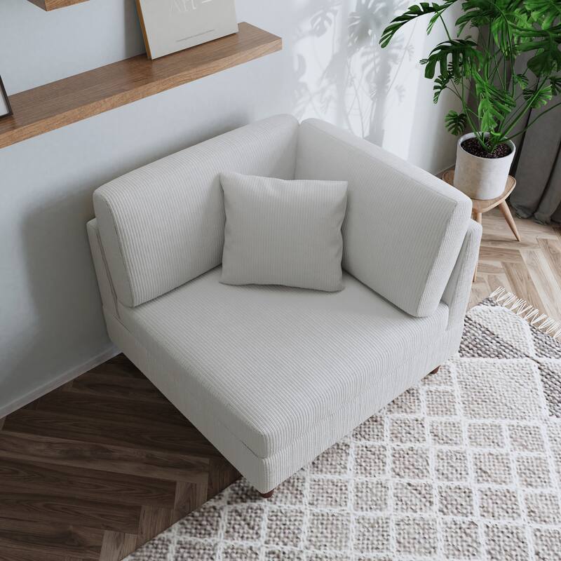 Free Combination Multi-Shaped Corduroy Sofa Modular