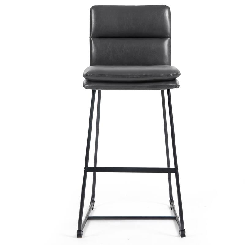 Set of 2 Aulani Upholstered Metal Frame Bar Stool