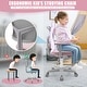 preview thumbnail 17 of 48, Costway Auto Lock Kids Mesh Chair with Armrests Height Adjustable - 21.5''x 20''x 31.5''-36''