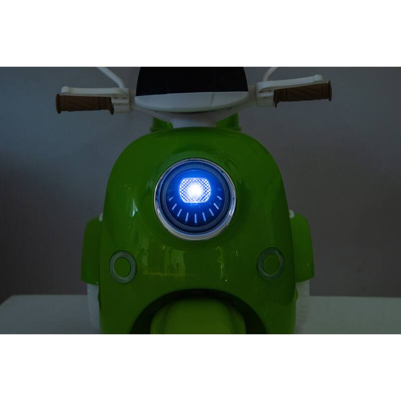 12V Kids Electric Motorcycle, 3 Wheels Ride On Scooter with USB,Bluetooth,Lights,Storage Box, 2 Seats Dual Motor Motorbike
