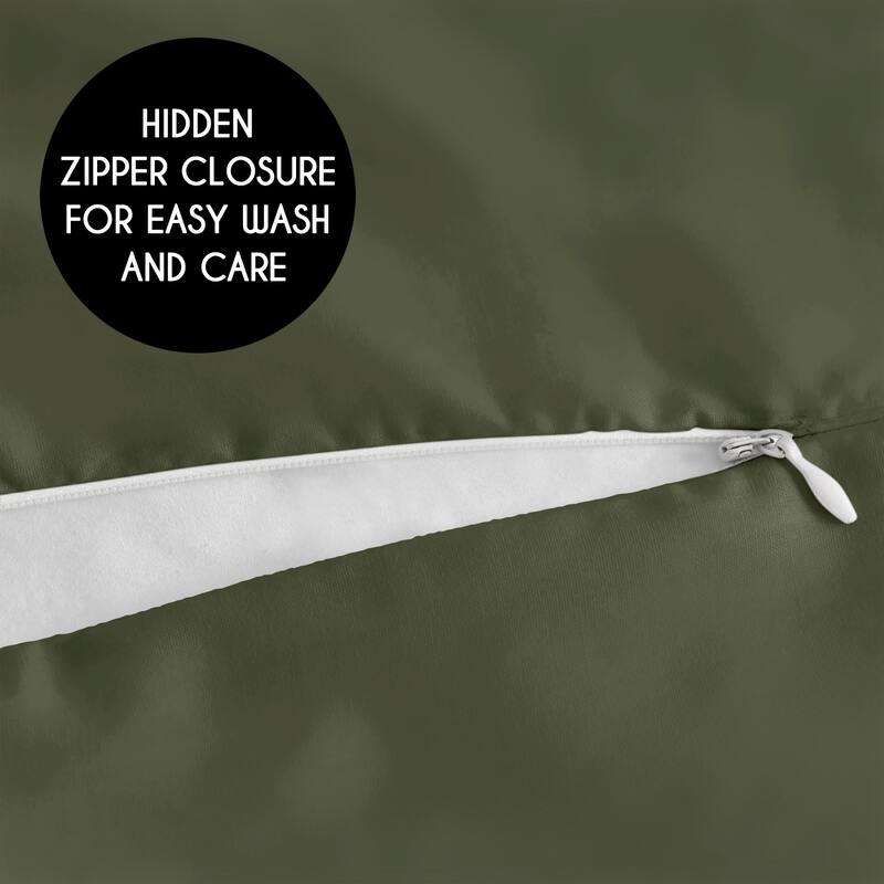 Dark Green Body Pillow Case (Pillow Not Included) for Woodland Camo