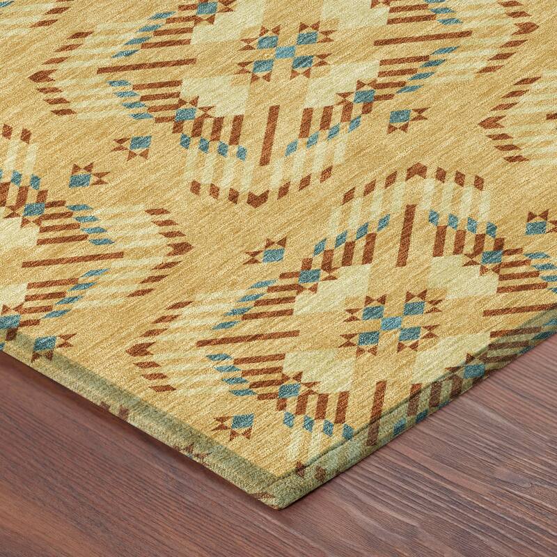 Machine Washable Indoor/ Outdoor Modern Frontenac Chantille Rug