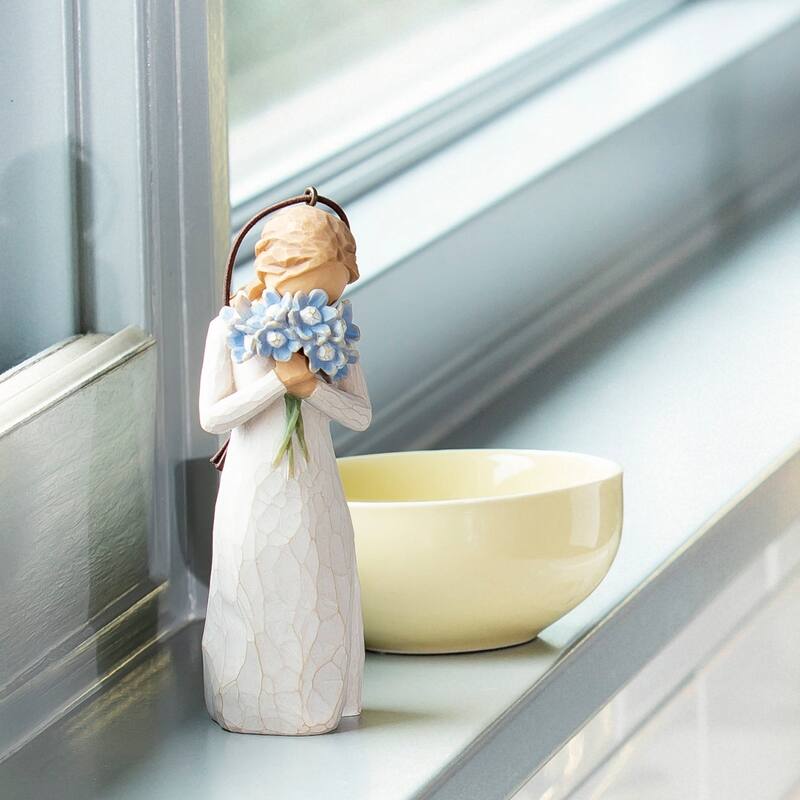 Willow Tree Forget-me-not Ornament, Holding thoughts of you closely, 4.25" Figure