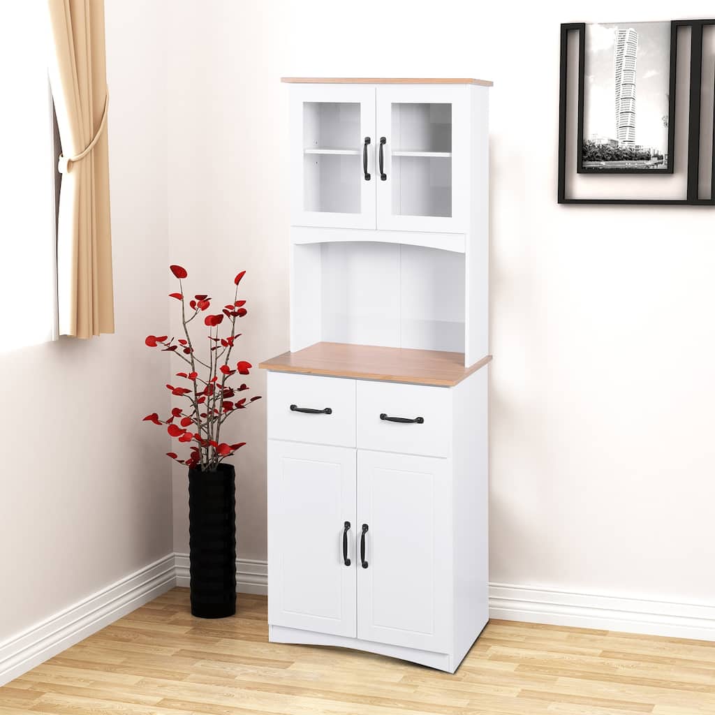 Modern Farmhouse Style Wooden Kitchen Dining Room Storage Cabinet