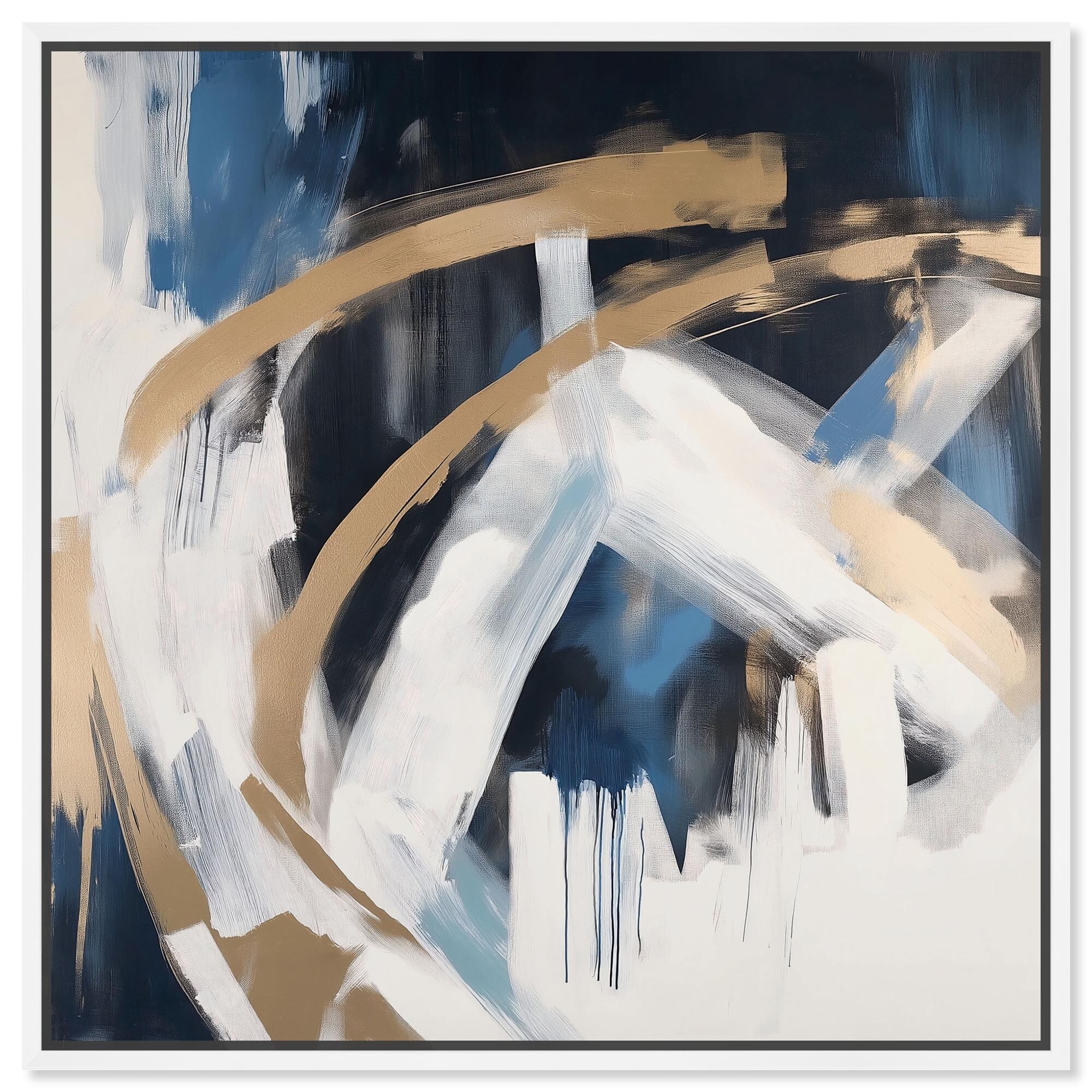 Golden Vortex II Canvas by Art Remedy