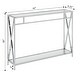 preview thumbnail 4 of 5, Convenience Concepts Oxford Chrome Console Table with Shelf