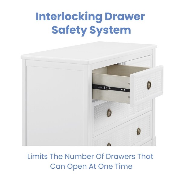 Madeline 4 Drawer Dresser with Changing Top and Interlocking