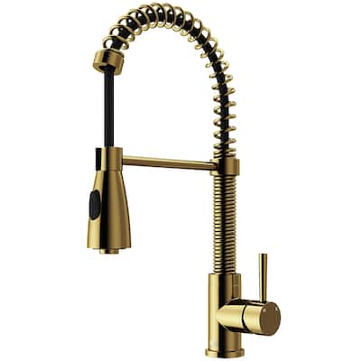 VIGO Brant 19" H Single Handle Pull-Down Sprayer Kitchen Faucet
