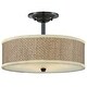 preview thumbnail 2 of 0, Zen 3-Light Semi-Flush Mount in Mystic Black