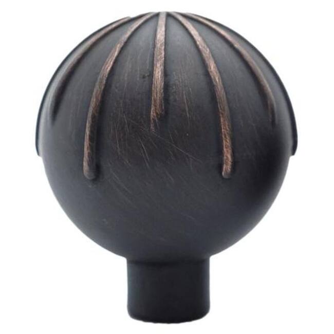 Hapny Home SU13 Sunburst 1-3/8" Round Solid Metal Luxury Designer - Venetian Bronze