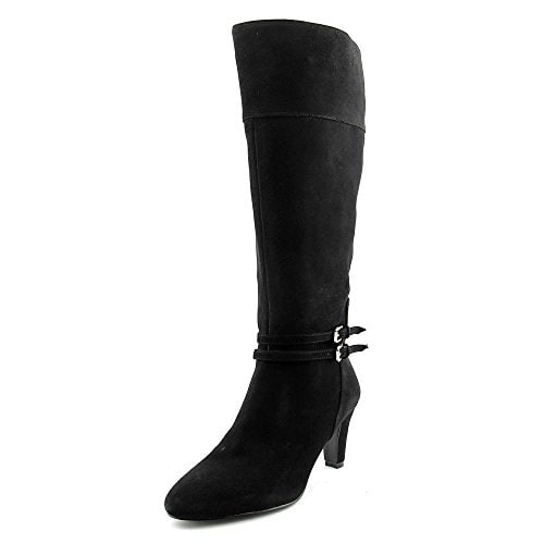 Bandolino Wiser Wide Calf Women Round Toe Leather Knee High Boot
