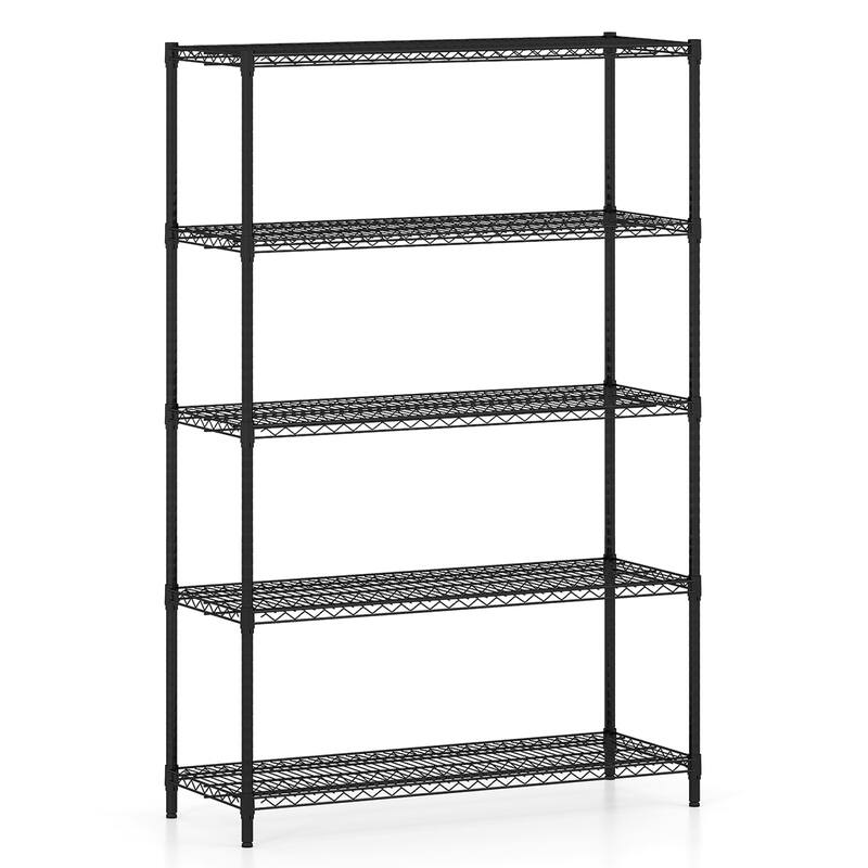 Gymax 5-Tier Metal Storage Shelving Unit 4000 LBS Storage Organizer