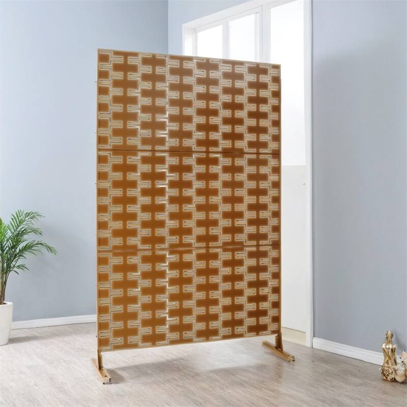 Outdoor & Indoor Privacy Screen Metal Privacy Screen 76" H×48" W