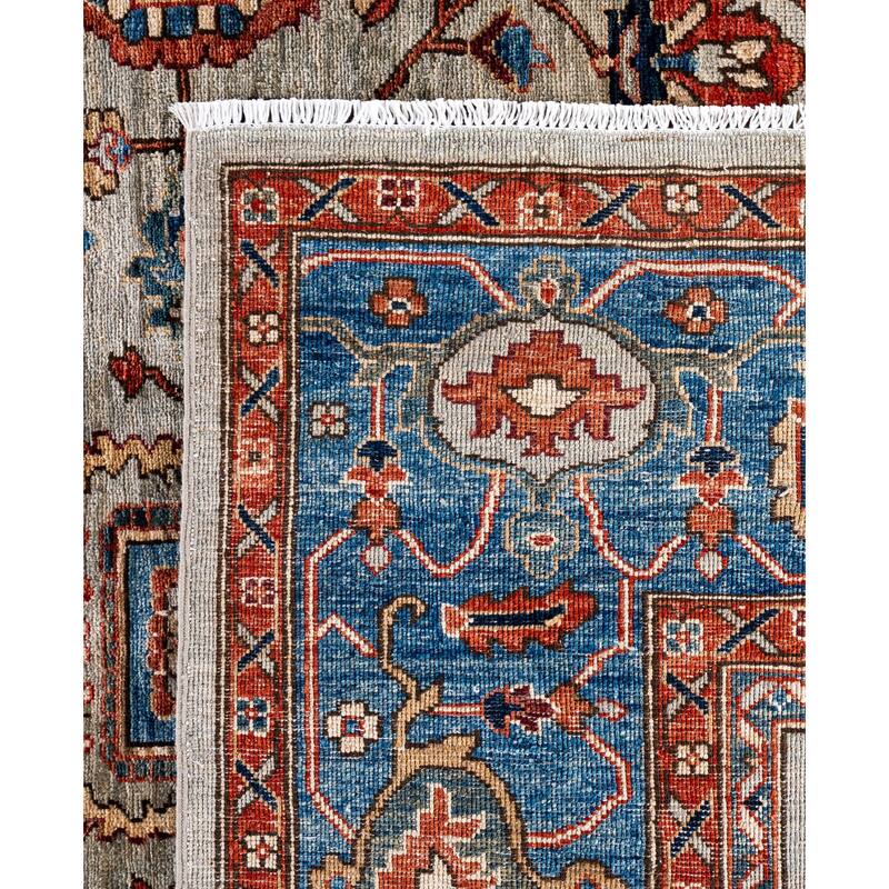 Serapi One-of-a-Kind Hand-Knotted Area Rug - Gray - 8' 2" x 10' 1"