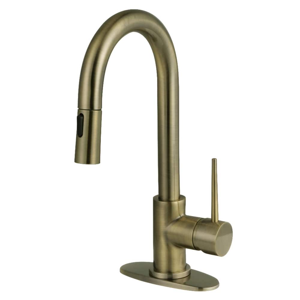 Kingston Brass Essex Double-Handle Wall-Mount Pre-Rinse Bridge Kitchen Faucet