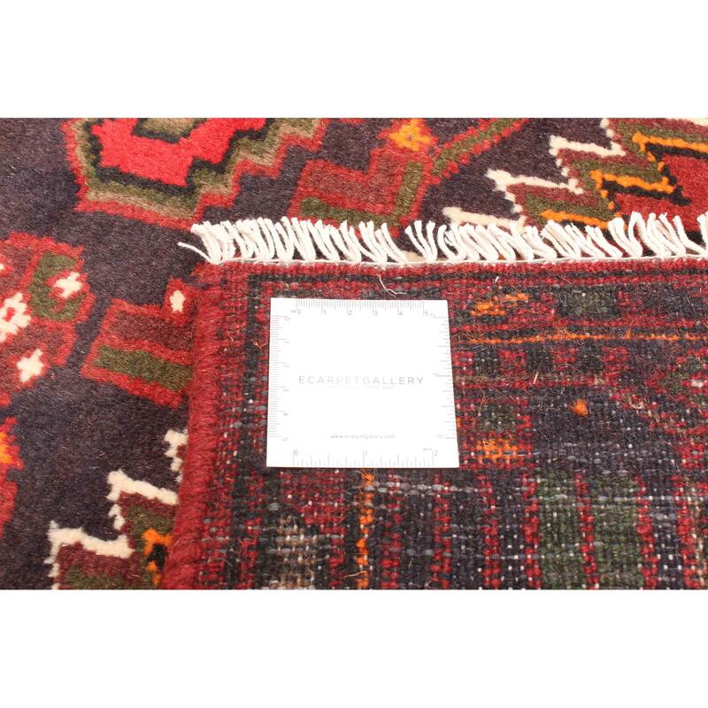 ECARPETGALLERY Hand-knotted Andelz Dark Red Wool Rug - 4'4 x 6'9