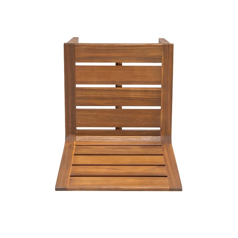 Scott Living Echo Outdoor Dining Chair Solid Acacia Wood, Set of 2