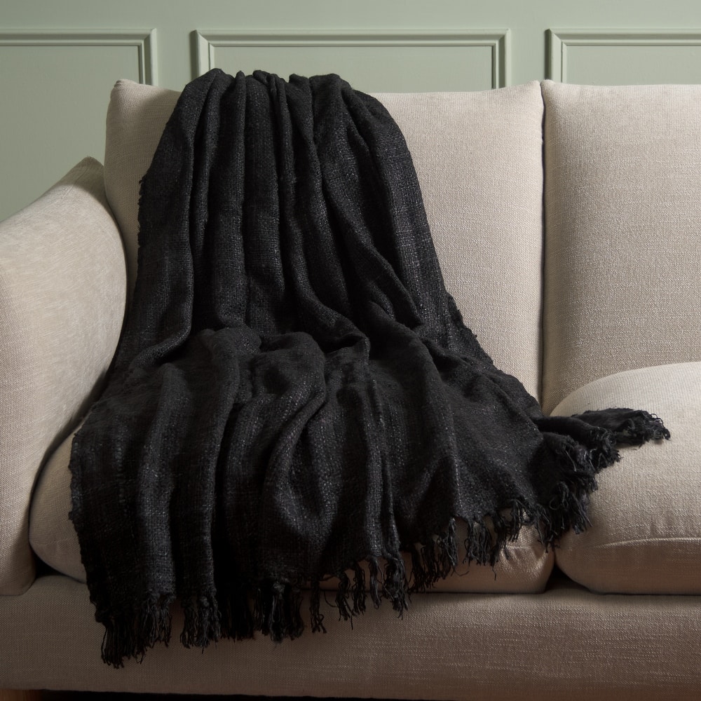 SAFAVIEH Home Gaia 51W x 67L-inch Cotton Throw Blanket