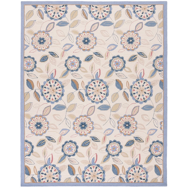 SAFAVIEH Handmade Chelsea Lily Pad French Country Wool Rug