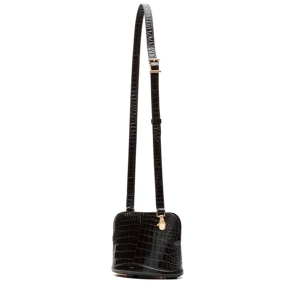 Flynn Elliott Croc-Embossed Leather Crossbody. Opens flyout.