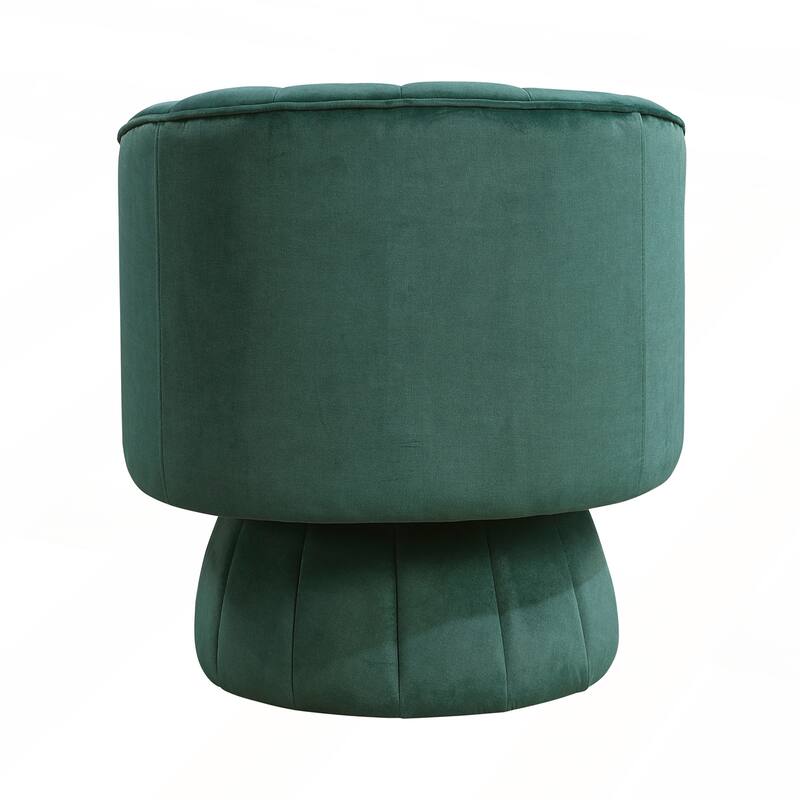 1pc Comfortable Barrel Back Swivel Chair