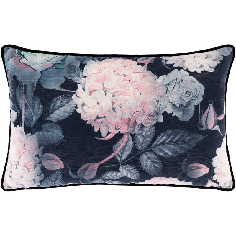Artistic Weavers Ellen Moody Floral Velvet 22-inch Lumbar Throw Pillow