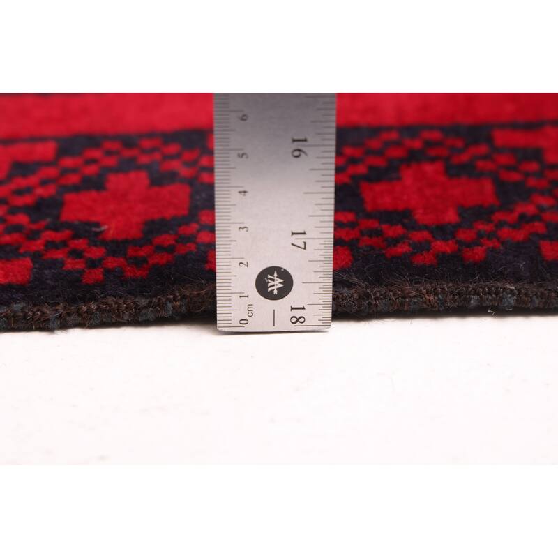 ECARPETGALLERY Hand-knotted Teimani Red Wool Rug - 3'2 x 5'10