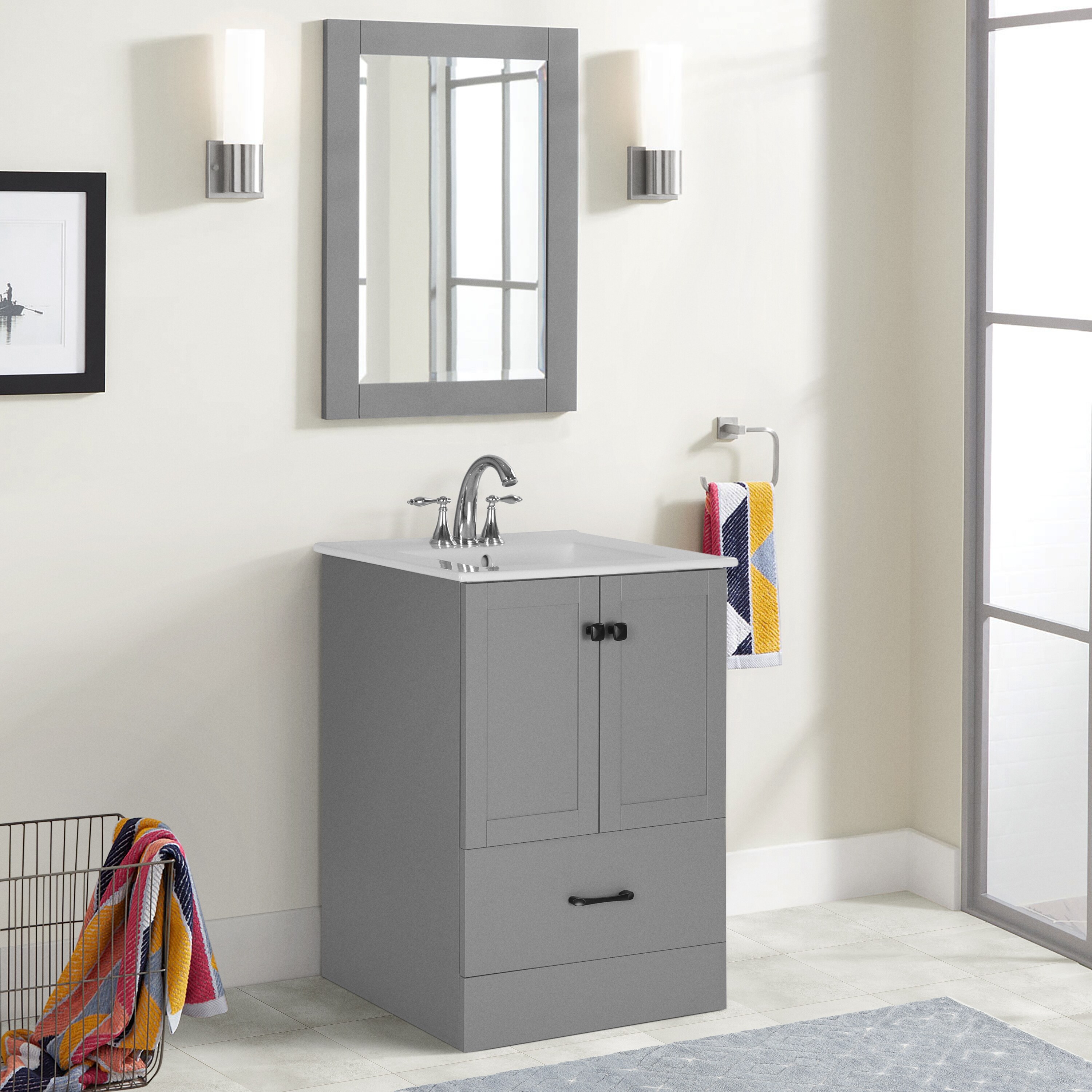 Saint Birch 24-inch Single Bathroom Vanity Base Only