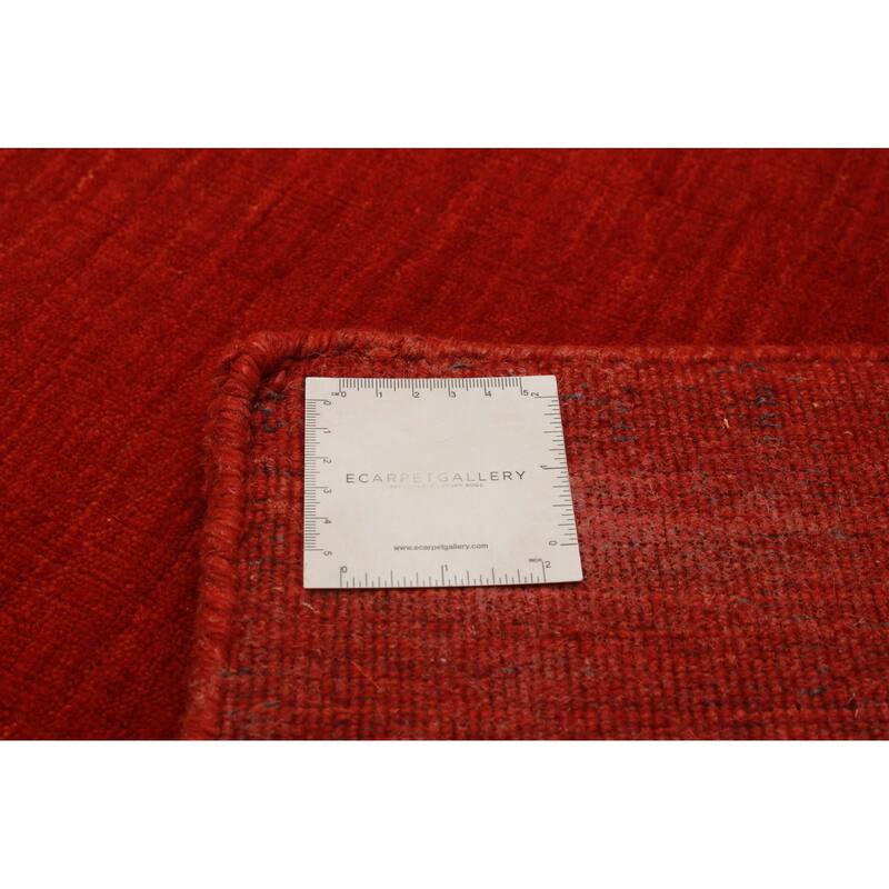 Kashkuli Gabbeh Red Rug 4'1" x 5'11" - 4'1 x 5'11