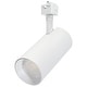 preview thumbnail 1 of 3, 30W LED Track Head 36 Degree Beam Spread J-Style Track 5 CCT Selectable Matte White - Matte White Matte White
