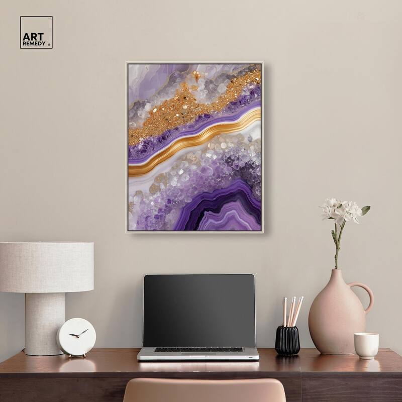 Gemstone Labyrinth II Canvas by Art Remedy
