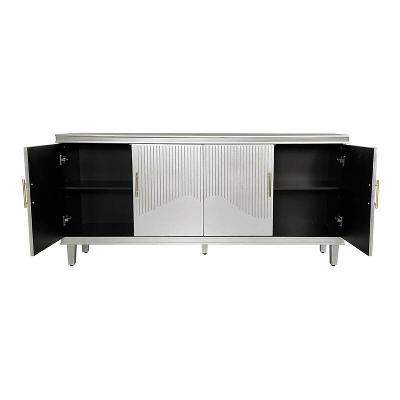 Large 4-Door Cabinet for Living Room, Kitchen, Bedroom, Hallway