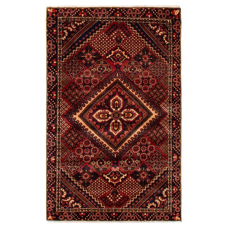 ECARPETGALLERY Hand-knotted Kayseri Vintage Red Wool Rug - 4'2 x 6'7 - Red - 4'2 x 6'7