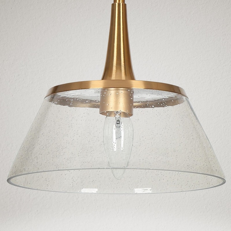 Mola Modern Gold 5-Light Wheel Chandelier Glass Cluster Pendant Lights for Dining Room