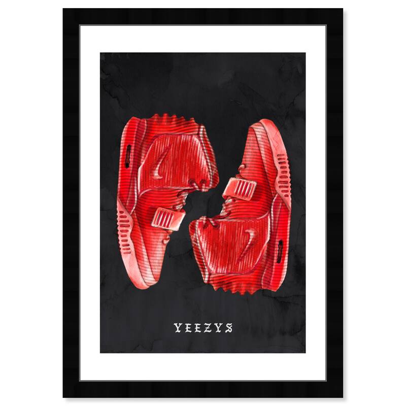 Wynwood Studio Prints Sports and Teams Classic Sneakers VIII Red and Modern & Contemporary Wall Art Canvas Print