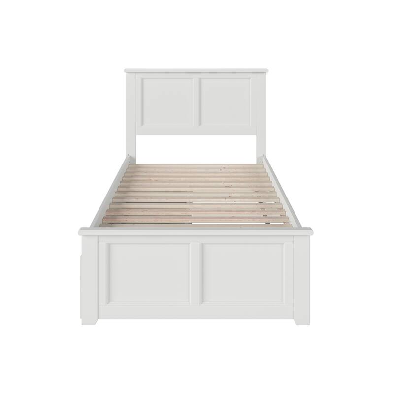 Madison Platform Bed with Matching Footboard with Storage Drawers