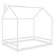 preview thumbnail 4 of 7, Solid Pine Wood Full Size Floor House Bed Play House Bed, White