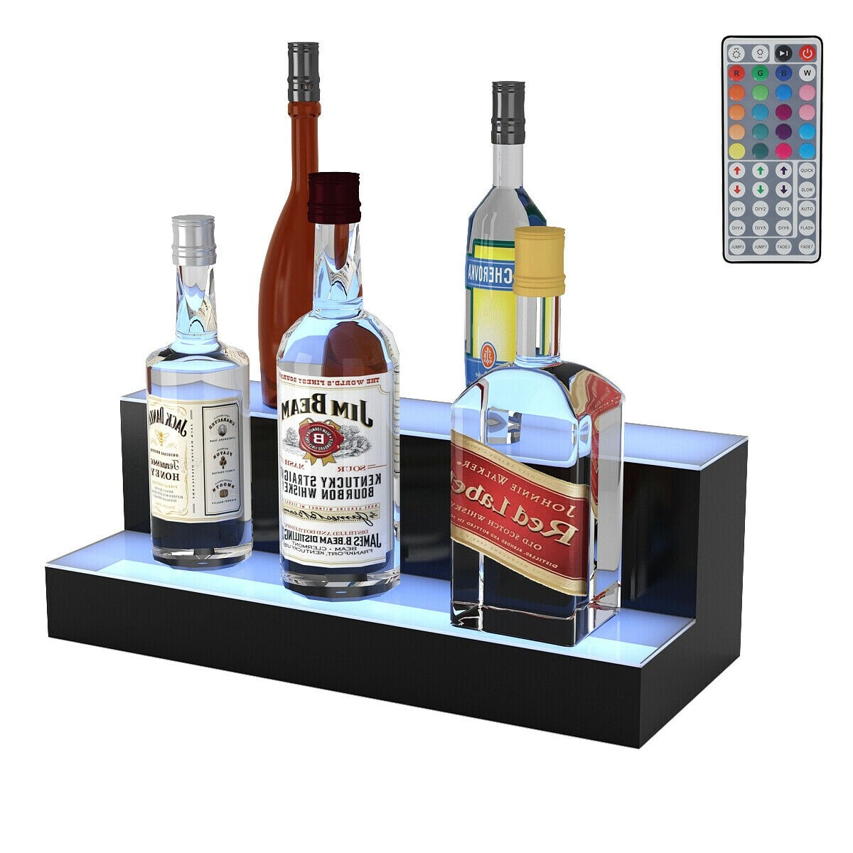 Retail Shelving Equipment 20” Floating Wall Shelf w LED color changing