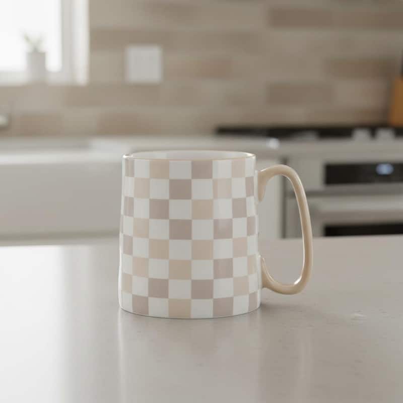 10 Strawberry Street Bella Abstract Elegance Mugs, Set of 4