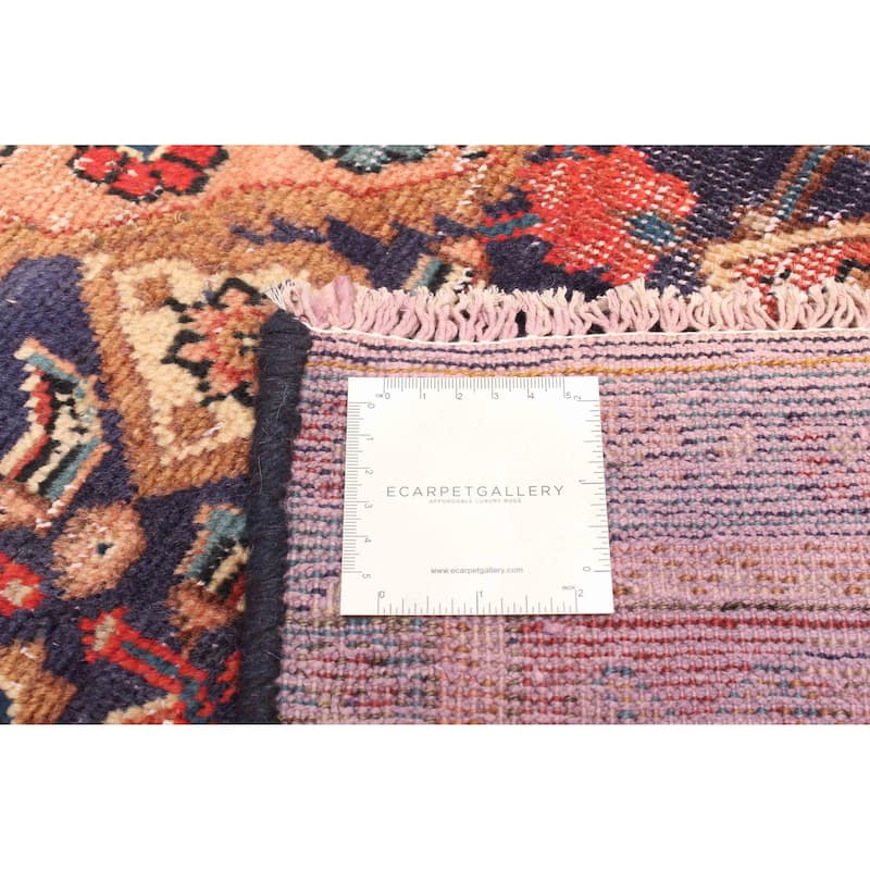 ECARPETGALLERY Hand-knotted Antalya Vintage Dark Navy Wool Rug - 3'7 x 6'9