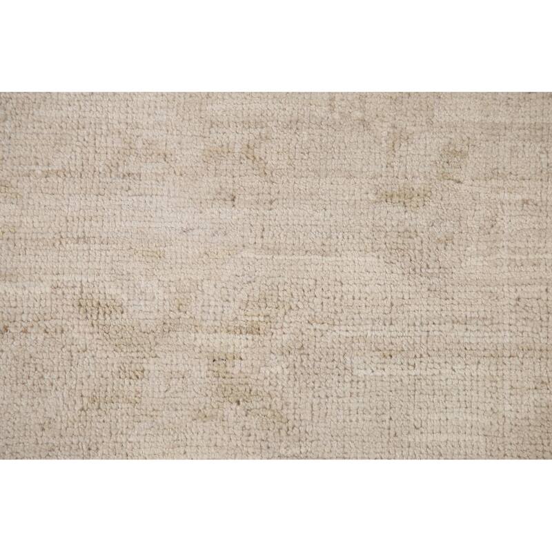 Hand Knotted Oriental 100% Wool Carpet Transitional All-Over Beige & Ivories Oushak Area Rug - 5' 0'' X 3' 2''