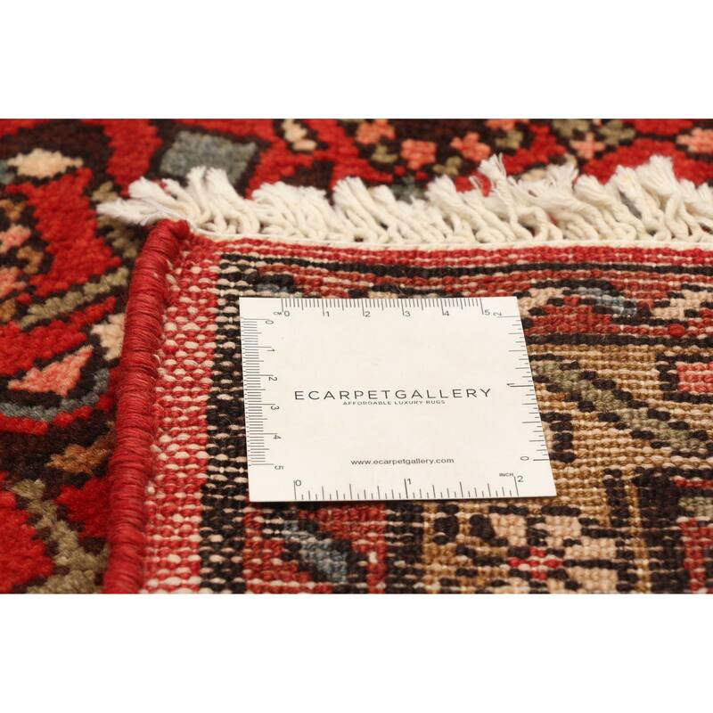 ECARPETGALLERY Hand-knotted Andelz Red Wool Rug - 3'7 x 9'2