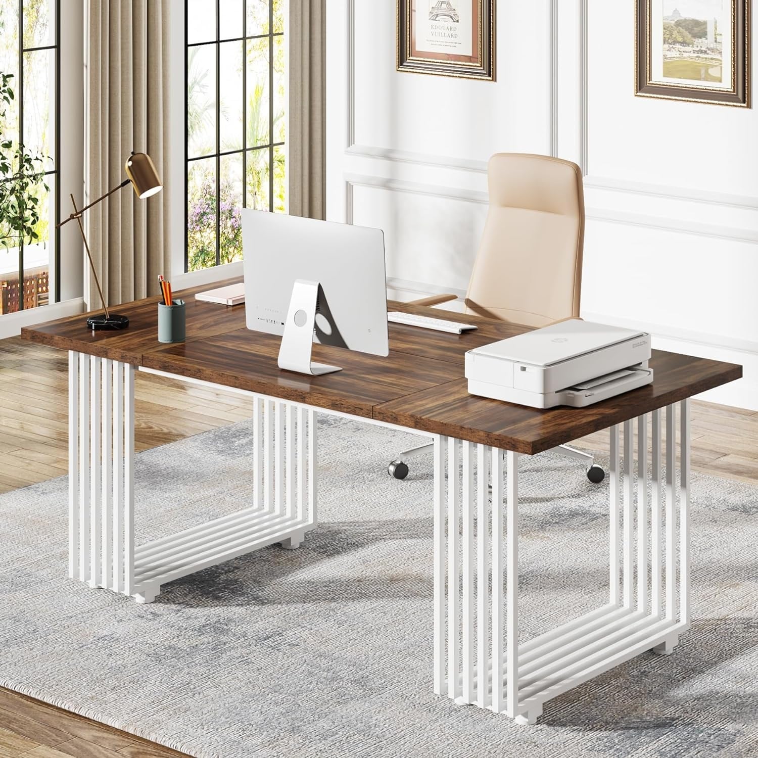 https://ak1.ostkcdn.com/images/products/is/images/direct/623cc284dd7a40bdb75e45ca036ded1645f2754c/70.9%22-Modern-Office-Desk%2C-White-Executive-Desk-with-Gold-Metal-Frame.jpg
